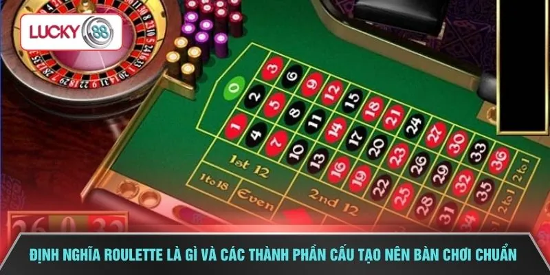Định nghĩa roulette là gì và các thành phần cấu tạo nên bàn chơi chuẩn